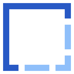 Border Corner Icon from Sharp Flat Set