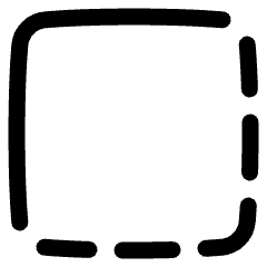 Border Corner Icon from Plump Line Set