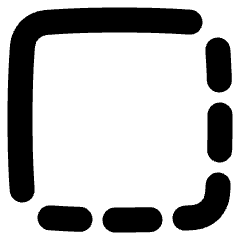 Border Corner Icon from Plump Solid Set