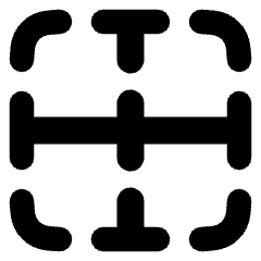 Border Horizontal Icon from Plump Solid Set