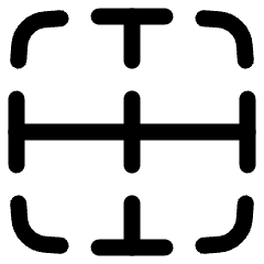 Border Horizontal Icon from Plump Line Set