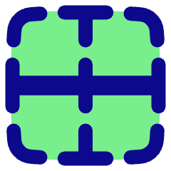 Border Horizontal Icon from Plump Pop Set