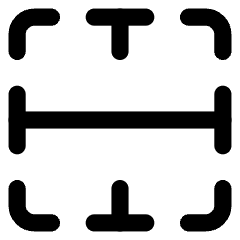 Border Horizontal Icon from Core Line Set