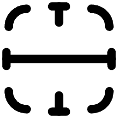 Border Horizontal Icon from Flex Line Set