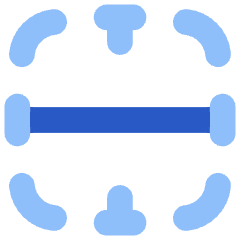 Border Horizontal Icon from Flex Flat Set