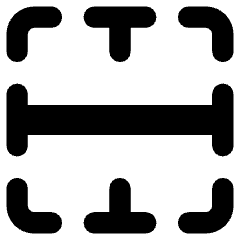 Border Horizontal Icon from Core Remix Set