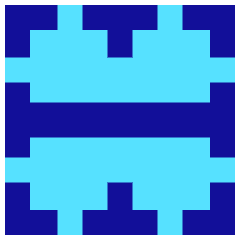 Border Horizontal Icon from Sharp Pop Set