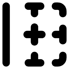 Border Left Icon from Core Solid Set