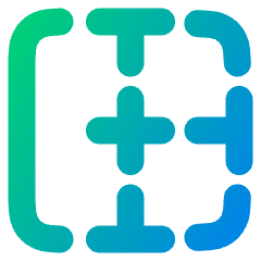 Border Left Icon from Plump Gradient Set