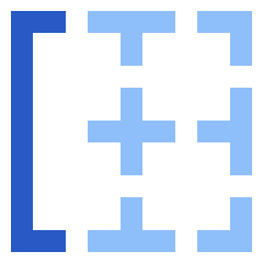 Border Left Icon from Sharp Flat Set