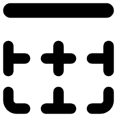 Border Top Icon from Core Remix Set