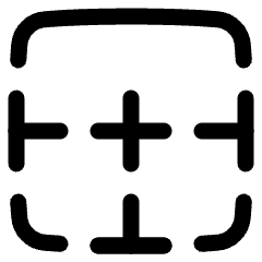 Border Top Icon from Plump Line Set