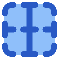 Border Vertical Icon from Plump Flat Set