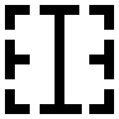 Border Vertical Icon from Sharp Line Set