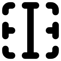 Border Vertical Icon from Core Solid Set