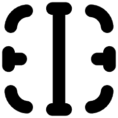 Border Vertical Icon from Flex Solid Set