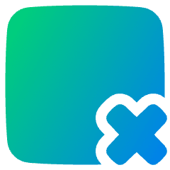 Close Window Remove Icon from Plump Gradient Set