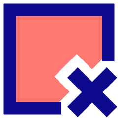 Close Window Remove Icon from Sharp Pop Set