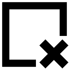 Close Window Remove Icon from Sharp Remix Set