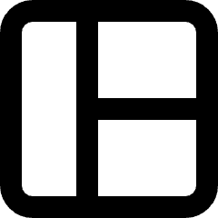 Layout 1 Icon from Micro Line Set