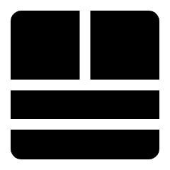 Layout 12 Icon from Ultimate Bold Set