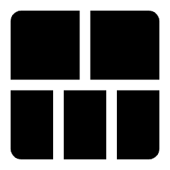Layout 13 Icon from Ultimate Bold Set