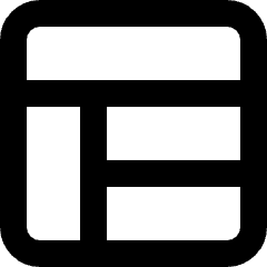 Layout 2 Icon from Micro Line Set