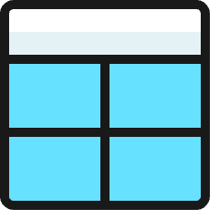 Layout 2 Icon from Ultimate Colors Set