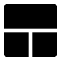 Layout 4 Icon from Ultimate Bold Set