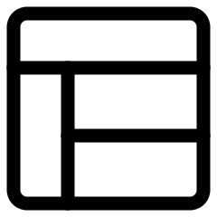 Layout 5 Icon from Ultimate Regular Set