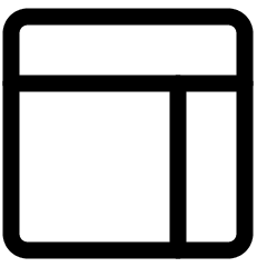 Layout 6 Icon from Ultimate Regular Set