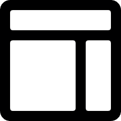 Layout 6 Icon from Ultimate Bold Set