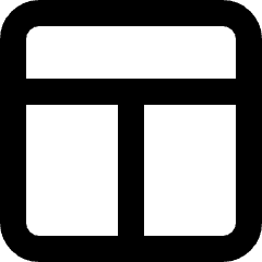 Layout 7 Icon from Micro Line Set