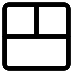 Layout 9 Icon from Ultimate Regular Set