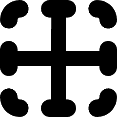 Layout Border Center Icon from Micro Solid Set