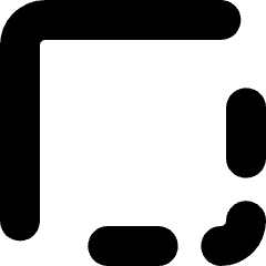 Layout Border Corner Icon from Micro Solid Set