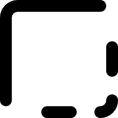 Layout Border Corner Icon from Micro Line Set