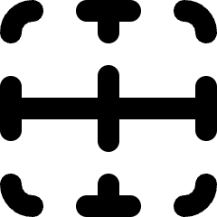 Layout Border Horizontal Icon from Micro Line Set