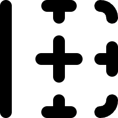 Layout Border Left Icon from Micro Line Set