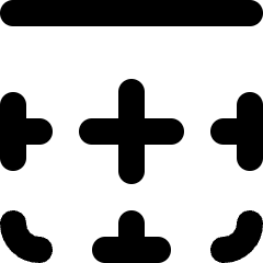 Layout Border Top Icon from Micro Line Set