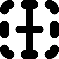 Layout Border Vertical Icon from Micro Solid Set