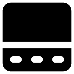 Layout Bottom Bar Icon from Core Solid Set