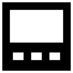 Layout Bottom Bar Icon from Sharp Remix Set