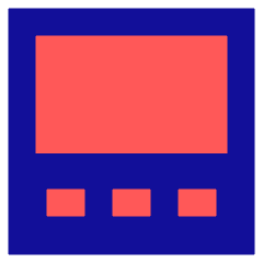 Layout Bottom Bar Icon from Sharp Pop Set