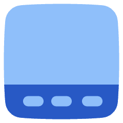 Layout Bottom Bar Icon from Plump Flat Set