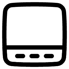Layout Bottom Bar Icon from Plump Line Set