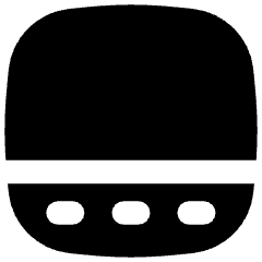 Layout Bottom Bar Icon from Flex Solid Set