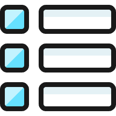 Layout Bullets Icon from Ultimate Colors Set