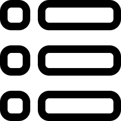 Layout Bullets Icon from Ultimate Regular Set