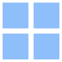 Layout Grid Icon from Sharp Flat Set
